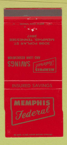 Matchbook Cover - Memphis Federal Savings TN 30 Strike
