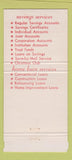 Matchbook Cover - Memphis Federal Savings TN 30 Strike