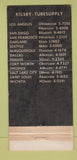 Matchbook Cover - Kilsby Tubes Supply WEAR 30 Strike