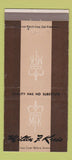 Matchbook Cover - Milton Kreis Store San Francisco Beverly Hills 30 Strike
