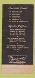 Matchbook Cover - Milton Kreis Store San Francisco Beverly Hills 30 Strike