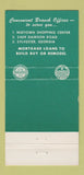 Matchbook Cover - First Federal Savings Albany GA 30 Strike