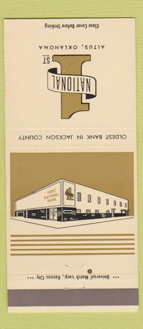 Matchbook Cover - 1st National Bank Altus OK 30 Strike