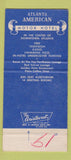 Matchbook Cover - Atlanta American Hotel GA SAMPLE 30 Strike
