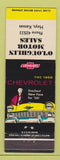 Matchbook Cover - 1956 Chevrolet O'Loughlin Motors Hays KS