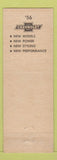 Matchbook Cover - 1956 Chevrolet O'Loughlin Motors Hays KS
