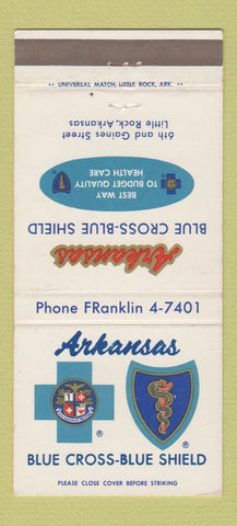Matchbook Cover - Arkansas Blue Cross Blue Shield Little Rock AR 30 Strike