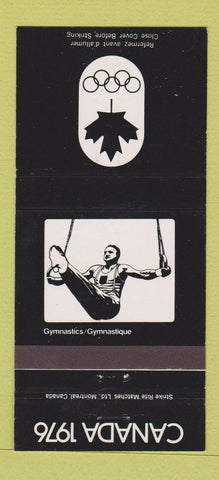 Matchbook Cover - 1976 Canada Olympics Gymnastics BLACK 30 Strike