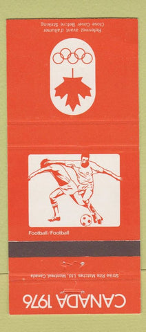 Matchbook Cover - 1976 Canada Olympics Football Soccer ORANGE 30 Strike