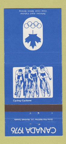 Matchbook Cover - 1976 Canada Olympics Cycling BLUE 30 Strike
