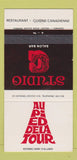 Matchbook Cover - Au Pi Ed Dela Tour Ste Foy QC 30 Strike