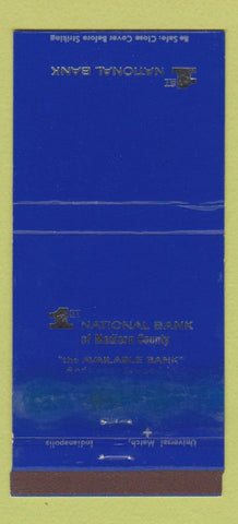 Matchbook Cover - 1st National Bank Anderson Elwood IN WORN 30 Strike