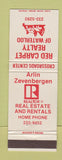 Matchbook Cover - Arlin Zevenberger Real Estate Waterloo IA