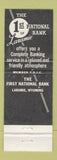 Matchbook Cover - 1st Bank of Laramie WY WORN