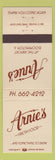 Matchbook Cover - Arnie's Restaurant Bloomington IL