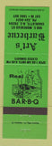 Matchbook Cover - Art's BBQ Charlotte NC GREEN