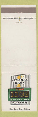 Matchbook Cover - 1st National Bank Grand Forks ND
