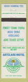 Matchbook Cover - Artclare Motel Devils Lake ND