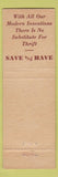 Matchbook Cover - Attleborough Savings and Loan MA SPOT STRIKER