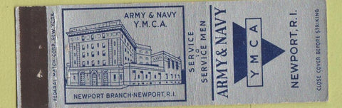 Matchbook Cover - Army Navy YMCA Newport RI Federal