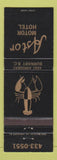Matchbook Cover - Astor Motor Hotel Burnaby BC lobster