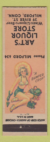 Matchbook Cover - Art's Liquor Store Milford CT Bumper Crop
