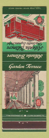 Matchbook Cover - Atlanta Biltmore Hotel GA #1 GREEN