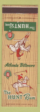 Matchbook Cover - Atlanta Biltmore Hotel GA #2 Hunt Room
