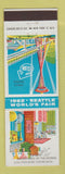 Matchbook Cover - 1962 World's Fair Seattle WA Space Needle Blvds of the World