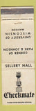 Matchbook Cover - Checkmate University of Wisconsin Madison WI WEAR