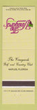 Matchbook Cover - The Vineyards Naples FL Golf Country Club