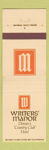 Matchbook Cover - Writers' Manor Denver Colorado