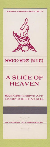Matchbook Cover - Slice of Heaven Chestnut Hill PA