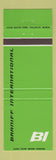 Matchbook Cover - Braniff Airlines GREEN