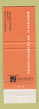 Matchbook Cover - Braniff Airlines BLUE