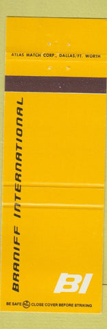 Matchbook Cover - Braniff Airlines YELLOW