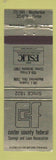Matchbook Cover - Custer County Federal Savings and Loan Clinton Weatherford OK