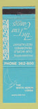 Matchbook Cover - White Heron Lodge Auckland New Zealand