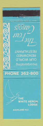 Matchbook Cover - White Heron Lodge Auckland New Zealand