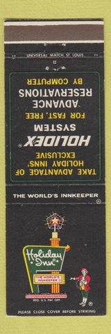 Matchbook Cover - Holiday Inn Asheville NC #4 BLACK