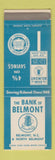 Matchbook Cover - Bank of Belmont NC