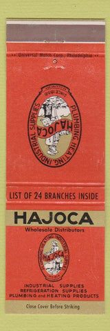 Matchbook Cover - Hajoca Plumbing Heating Supply Products