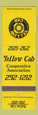 Matchbook Cover - Yellow Cab Taxi