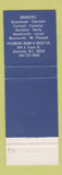 Matchbook Cover - Piedmont Bank and Trust Charlotte NC WEAR