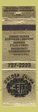 Matchbook Cover - Golden China Chinese Restaurant Erlanger KY