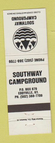 Matchbook Cover - Southway Camp Ground Eddyville KY WHITE