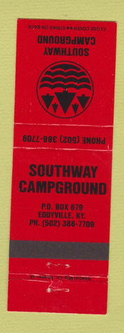 Matchbook Cover - Southway Camp Ground Eddyville KY RED