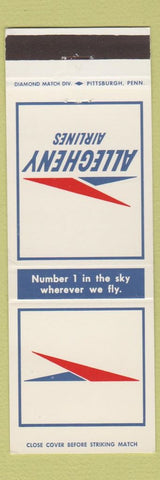 Matchbook Cover - Allegheny Airlines Pittsburgh PA