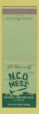 Matchbook Cover - NCO Mess Maxwell Air Force Base AL