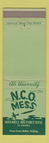 Matchbook Cover - NCO Mess Maxwell Air Force Base AL